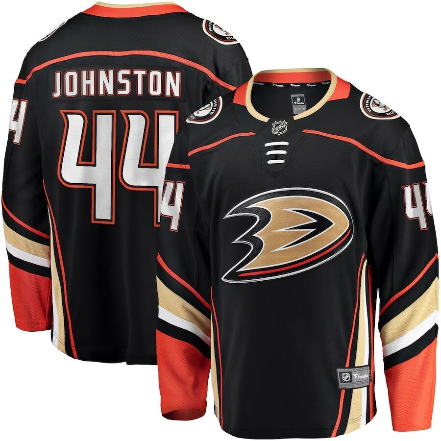 Anaheim Ducks #44 Ross Johnston Home Premier Breakaway Player Jersey - Black