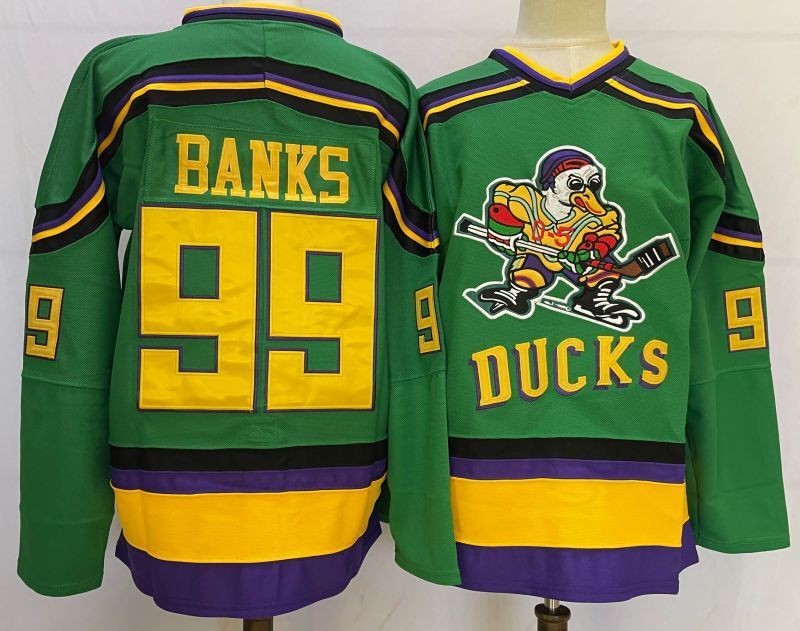 Anaheim Ducks #99 Adam Banks Style 8