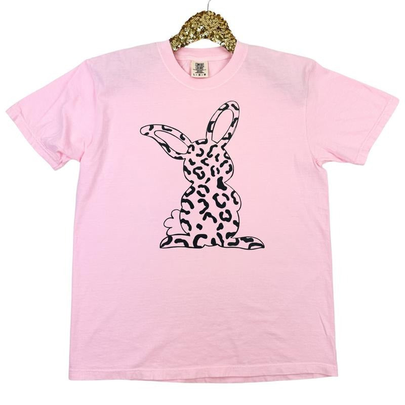 Animal Print Bunny Comfort Colors T-Shirt Hoodie, Sweatshirt | WearSparks.com
