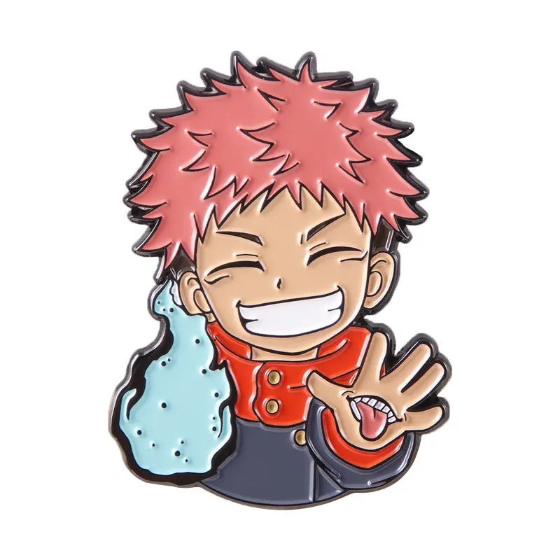 Animation Peripheral Spell Return Gojo Satoru Fu Heihui Cartoon Character Keychain Brooch Badge Pendant Cross-Border...