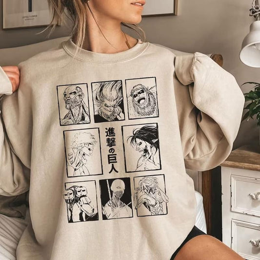 Anime Attack Titan Shirt Colosal Tian Shirt Jaw Titan My Besto Fr Shirt Trending Shirt Aot Shirt Levi Shirt Tita...