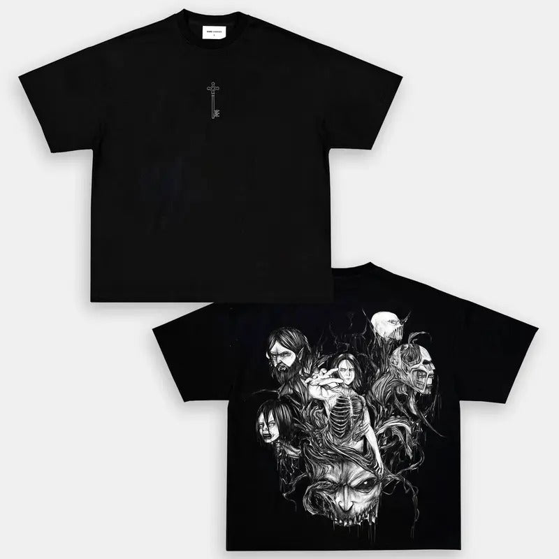 Anime Connorphilips425 Attack on Titan Oversized T-Shirt Uniseex Oversized Anime Manga  T-shirt, Gift For Anime Fan,...