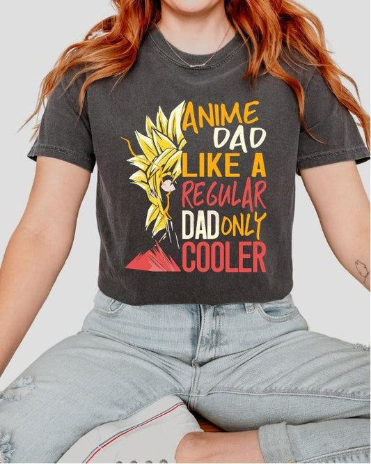 Anime Dad Like A Regular Dad T Shirt Hoodie Sweater Only Cooler Fathers Day Unisex T-shirt Anime Lover Sweatshirt Gift...