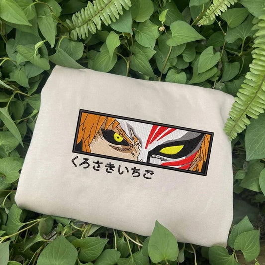 Anime Embroidered Sweatshirt, Embroidered Anime Shirt, Anime Shirt, Embroidered Shirt, Embroidered Hoodie, Anime...