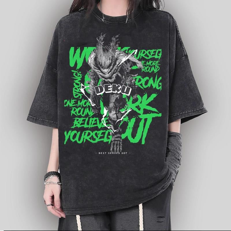 Anime Izuku Midoriya Deku Shirt, Anime Lover Shirt, Anime My Hero Academy, Anime Manga Shirt, Izuku Anime Gift Men and...