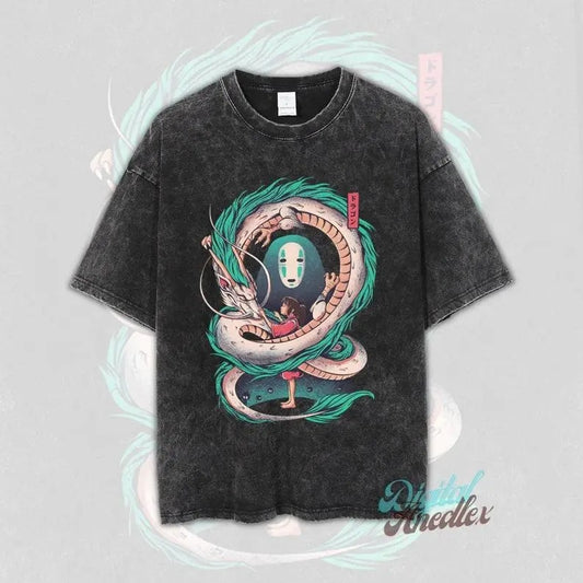 Anime Japanese Shirt, Vintage Anime Dyenomite Mineral Wash Shirt, Anime Shirt, Manga Shirt, Retro and Vintage Style, Gift...