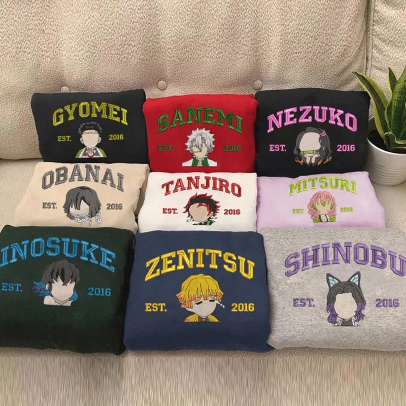 Anime KnY Character Embroidered Sweatshirt, Embroidery KnY Shirt&Hoodie, Unisex KnY Style | WearSparks.com