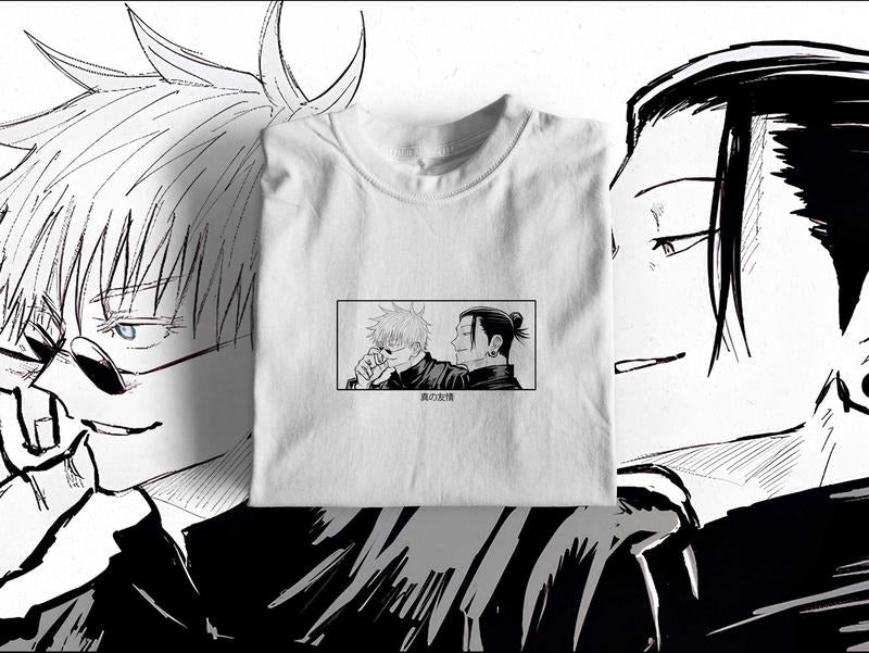 Anime T-shirt Jujutsu Kaisen Merch Gojo Satoru Suguru Geto Japan Streetwear Anime Streetwear Gift Anime Fan For Him Her...