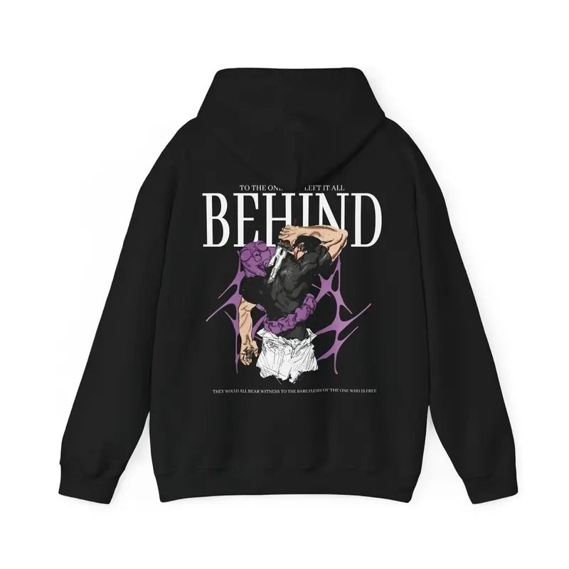 Anime Toji Hooded Sweatshirt, Anime Hoodie, Toji x The one who left it behind, gift hoodie T-Shirts | WearSparks.com