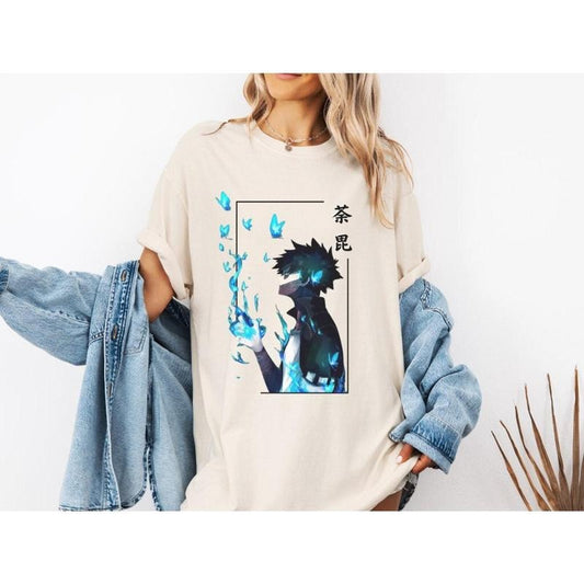 Anime Tshirt, Anime manga shirt, Anime shirt, Anime lovers shirt, Anime clothes, Japanese Anime Shirt, Anime Gift, Dabi...