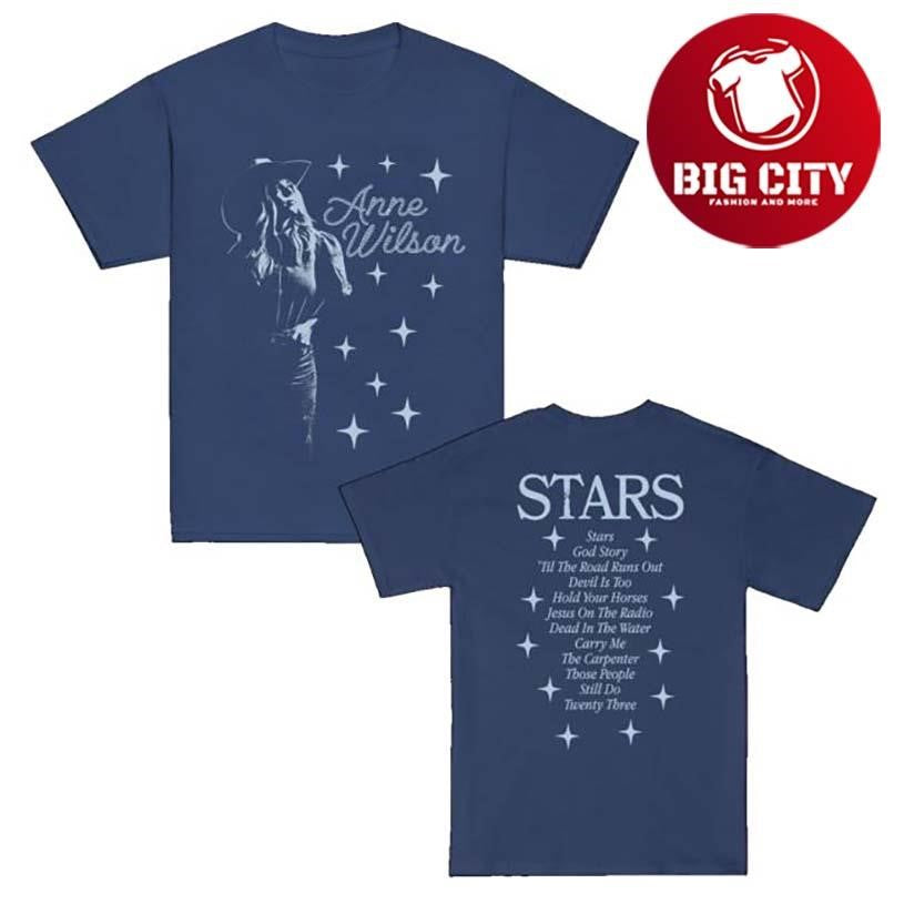 Anne Wilson Stars Track List Two Sided Shirt