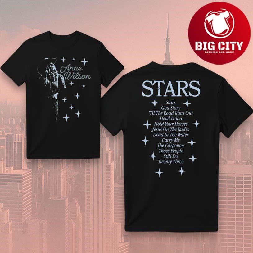 Anne Wilson Stars Tracklist Two Sided Shirt