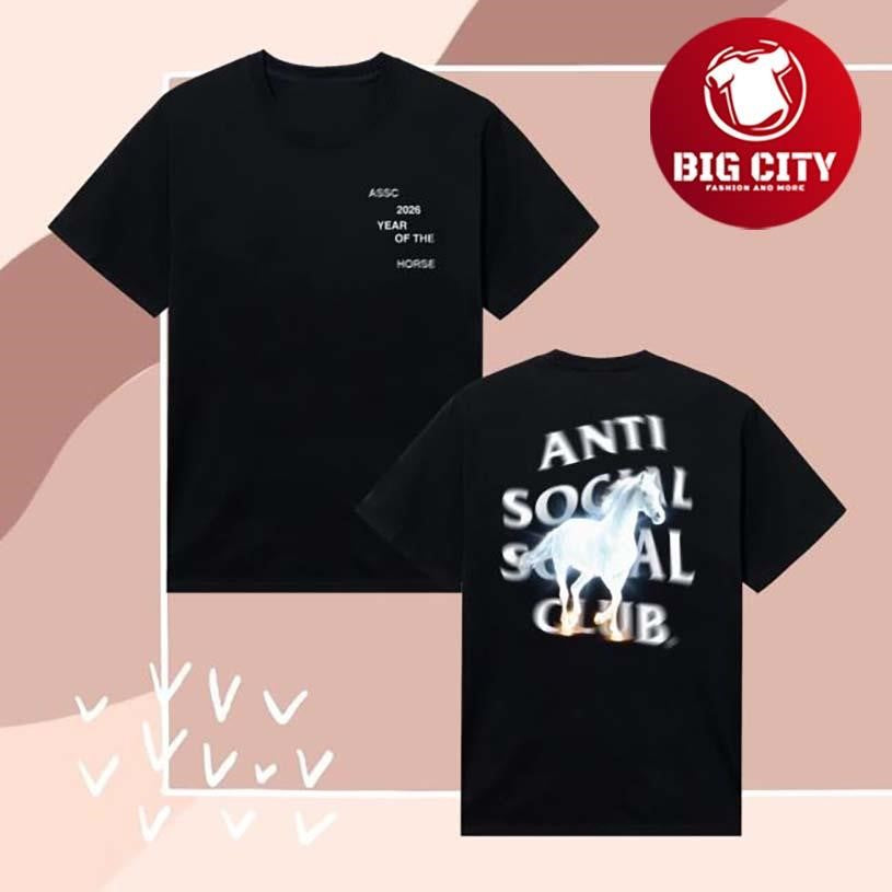 Anti Social Social Club Assc Glowing Horse Two Sided Shirt