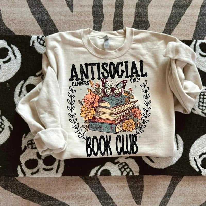 Antisocial Book Club DTF Transfers - THIS IS NOT A SHIRT Hoodie, Sweatshirt | WearSparks.com
