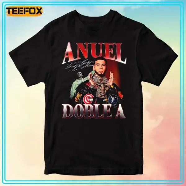 Anuel AA Real Hasta la Muerte Short-Sleeve T-Shirt Hoodie, Sweatshirt | WearSparks.com