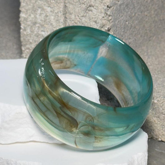 Aqua Crush Bangle - Simple Design with Aqua and Brown Stripes Elegant Accessory for Stylish Looks T-Shirts, Hoodie,...