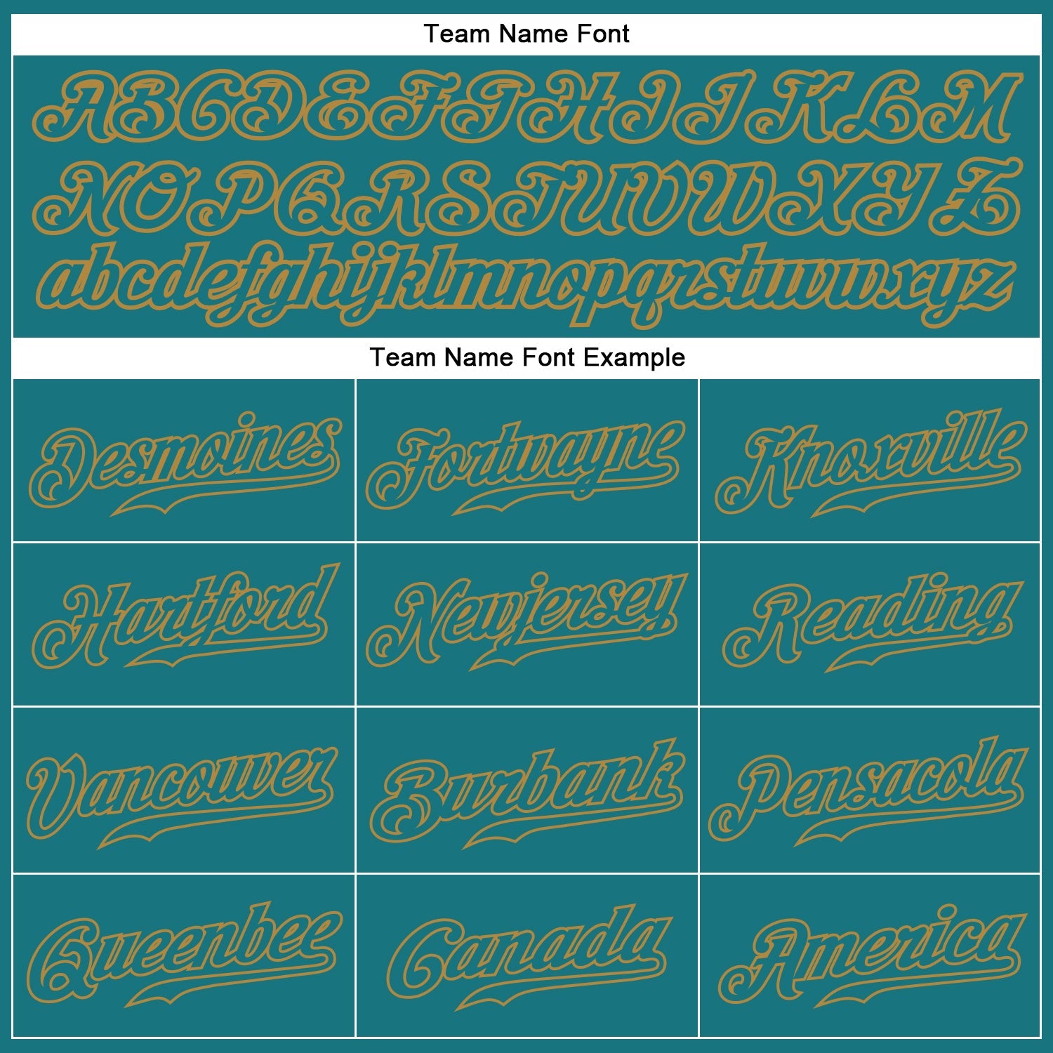 Custom Teal Teal-Old Gold Authentic Baseball Jersey
