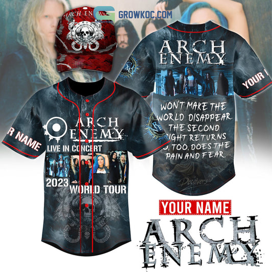 Arch Enemy Live In Concert World Tour 2023 Personalized Baseball Jersey