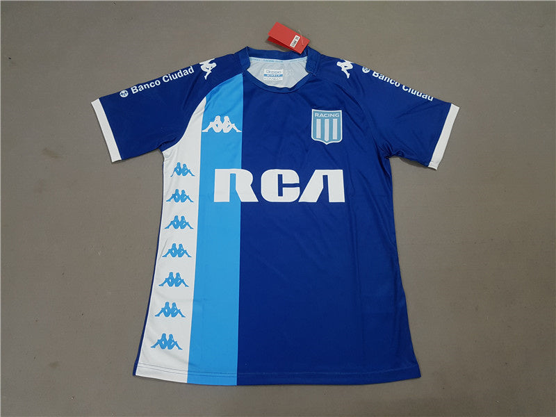 Argentine Athletics second away blue and white soccer jersey