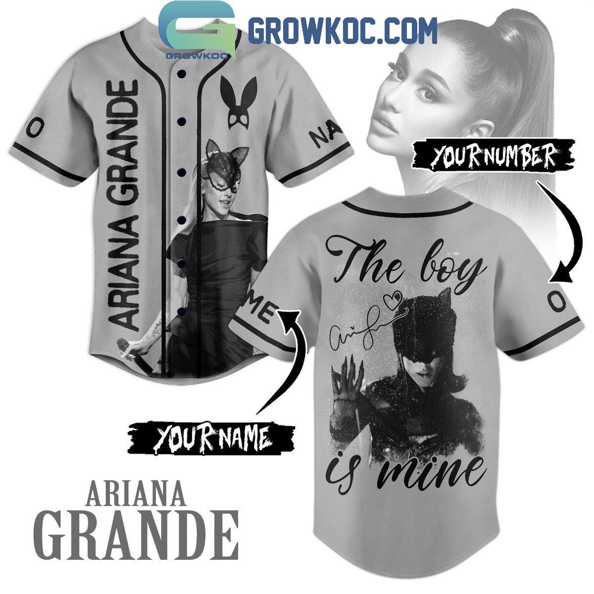 Ariana Grande The Boy Is Mine Catwoman Fan Personalized Baseball Jersey