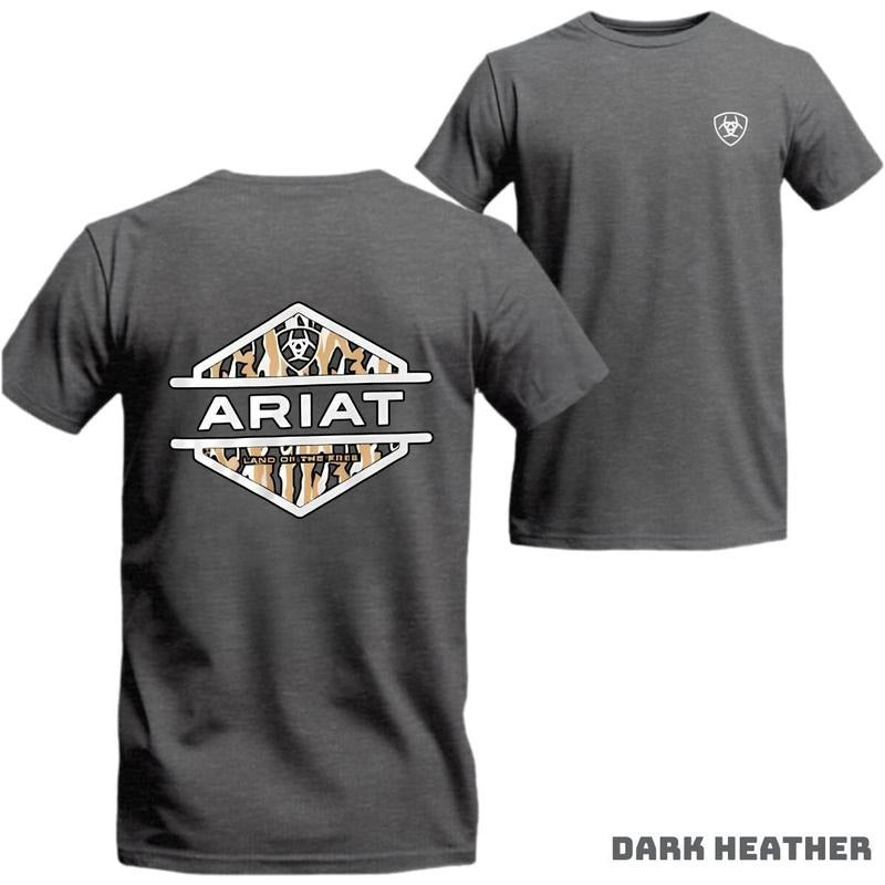Ariat T-Shirt - Unique camo pattern T-shirt with Ariat logo, ideal for men and women who love a bold style, comfortable...