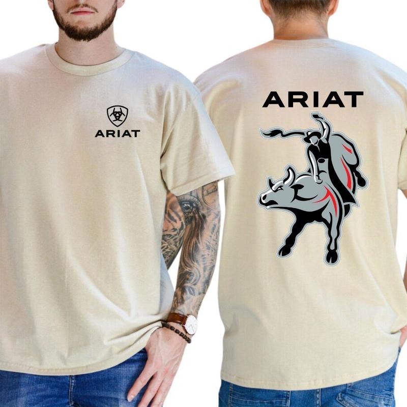 Ariat T-Shirt  Bull Rider Graphic with Dynamic Action, Perfect for Rodeo Fans  Menswear, Womenswear Hoodie, Sweatshirt