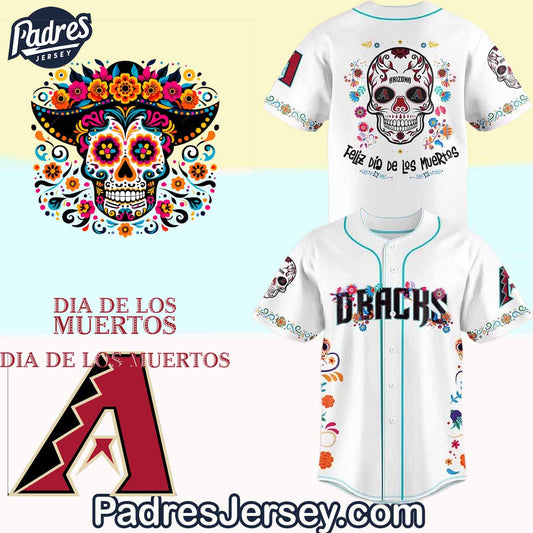Arizona Diamondbacks Dia De Los Muertos Baseball Jersey Outfit - Padres Jersey Oasis: Elevate Your Baseball Style Game...
