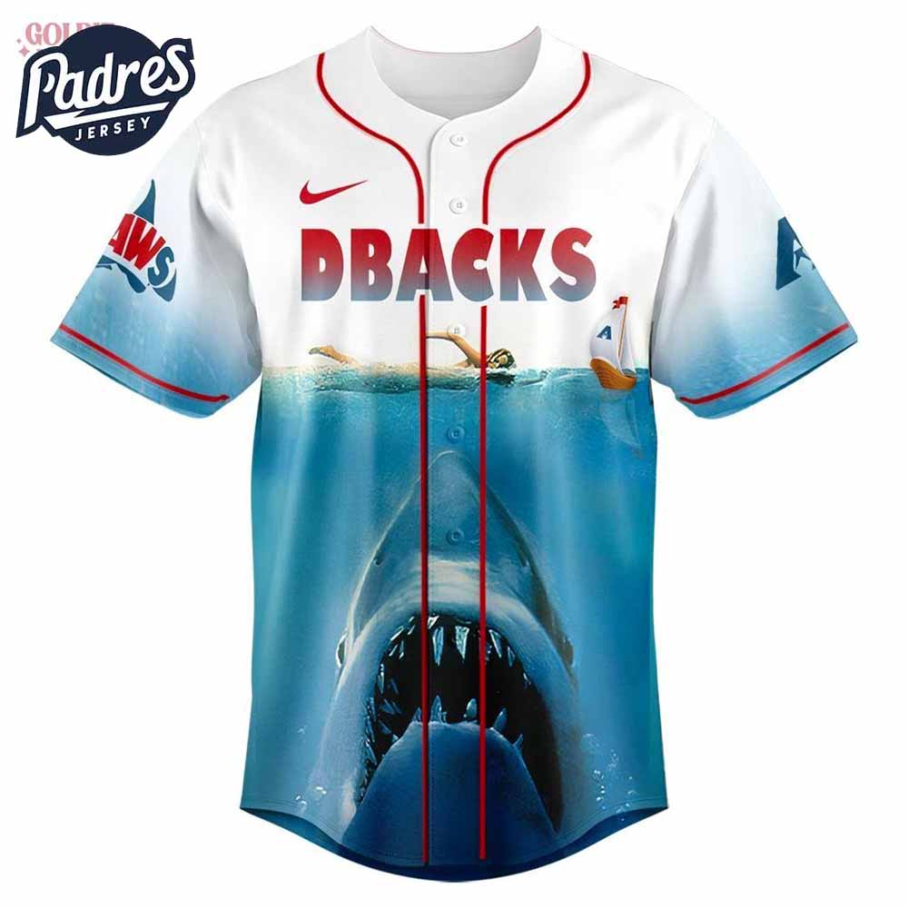 Arizona Diamondbacks x Jaws 2025 Baseball Jersey - Padres Jersey Oasis: Elevate Your Baseball Style Game... (Image 2)