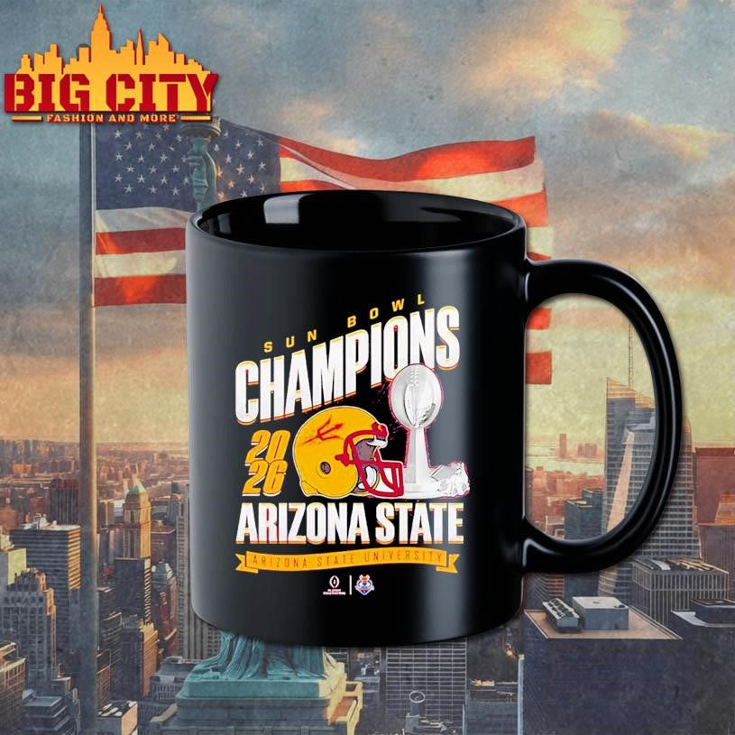 Arizona State Sun Devils Sun Bowl Champions ’25 trophy Shirt