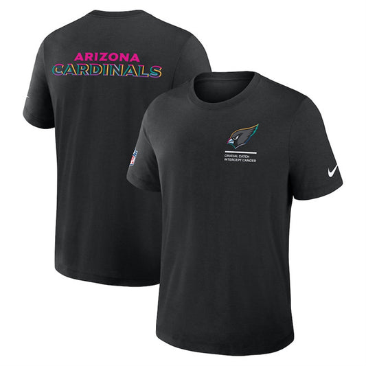 Arizona Cardinals Black 2025 Crucial Catch Tri-Blend Dri-FIT T-Shirt