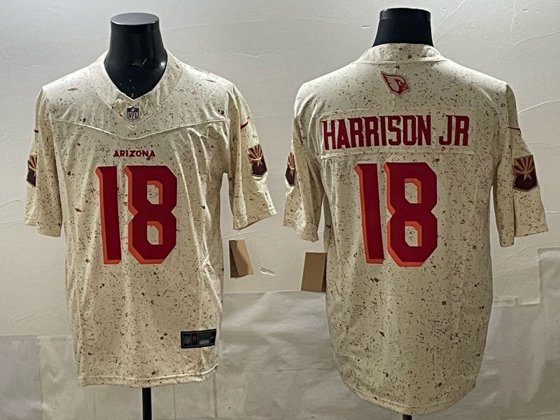 Arizona Cardinals #18 Marvin Harrison Jr. Red Retro 5 Edition