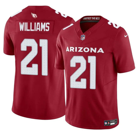 Arizona Cardinals #21 Garrett Williams Red 2024 F.U.S.E. Vapor Untouchable