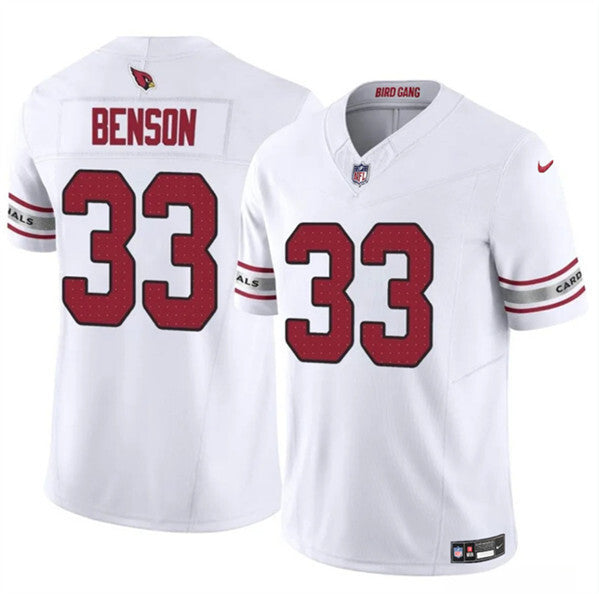Arizona Cardinals #33 Trey Benson White 2024 F.U.S.E. Vapor Untouchable