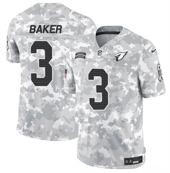 Arizona Cardinals #3 Budda Baker 2024 F.U.S.E. Arctic Camo Salute to