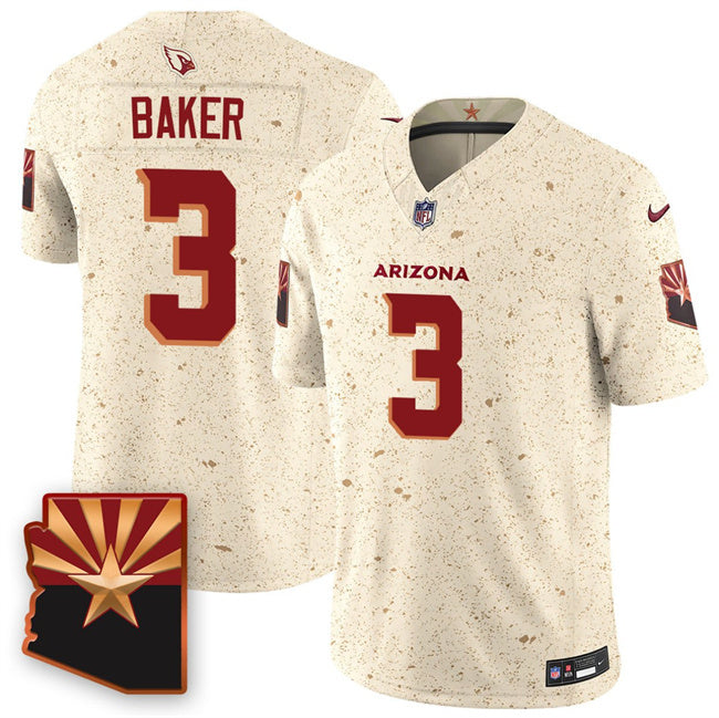 Arizona Cardinals #3 Budda Baker 2025 F.U.S.E. “Rivalries” Vapor Untouchable