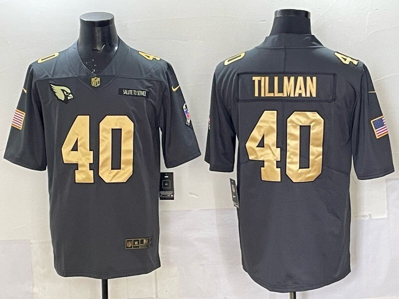 Arizona Cardinals #40 Pat Tillman Red Salute Style 2