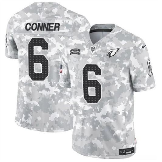 Arizona Cardinals #6 James Conner 2024 F.U.S.E. Arctic Camo Salute to