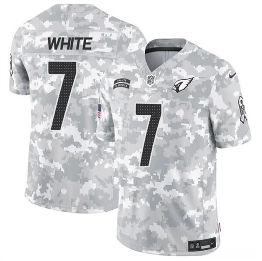 Arizona Cardinals #7 Kyzir White 2024 F.U.S.E. Arctic Camo Salute to