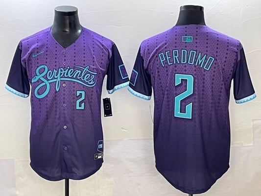 Arizona Diamondbacks #2 Geraldo Perdomo Diamondbacks Collaboration Style 1