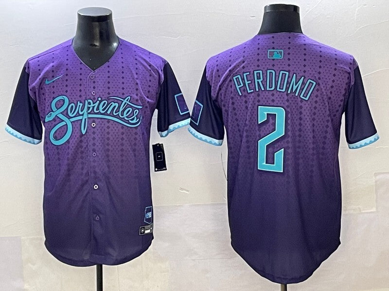 Arizona Diamondbacks #2 Geraldo Perdomo Diamondbacks Collaboration Style 2