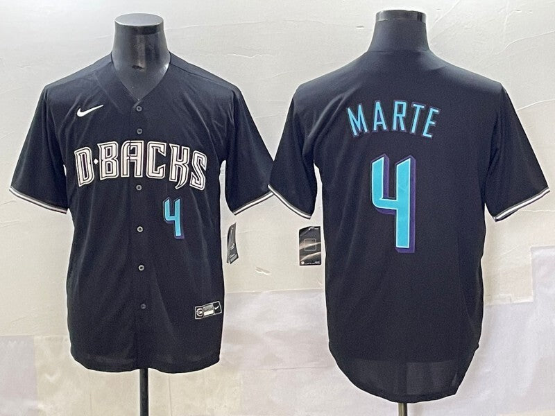 Arizona Diamondbacks #4 Ketel Marte Diamondbacks Collaboration Style 1