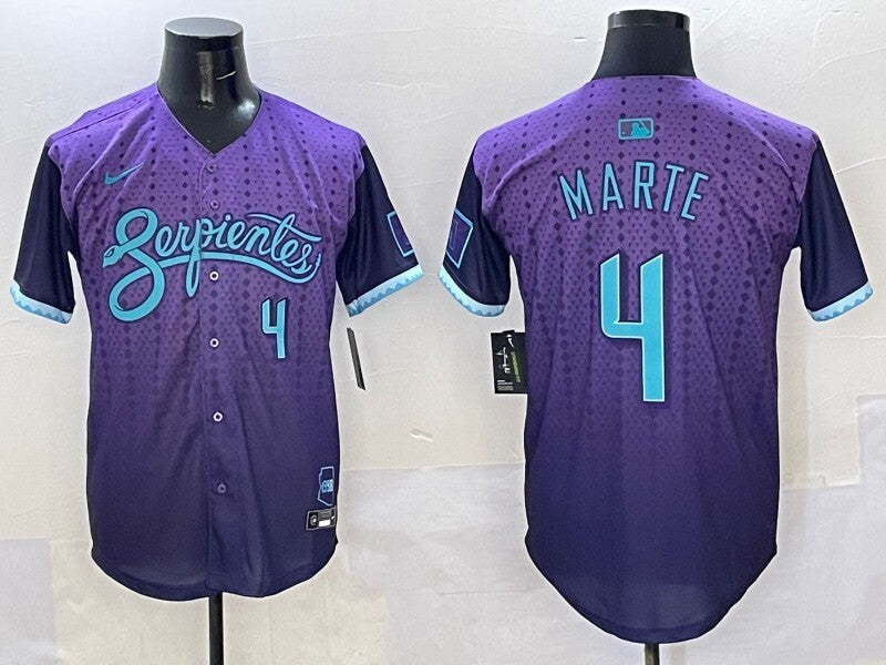 Arizona Diamondbacks #4 Ketel Marte Diamondbacks Collaboration Style 3