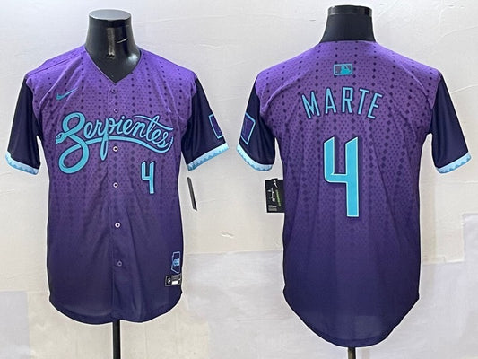 Arizona Diamondbacks #4 Ketel Marte Diamondbacks Collaboration Style 3