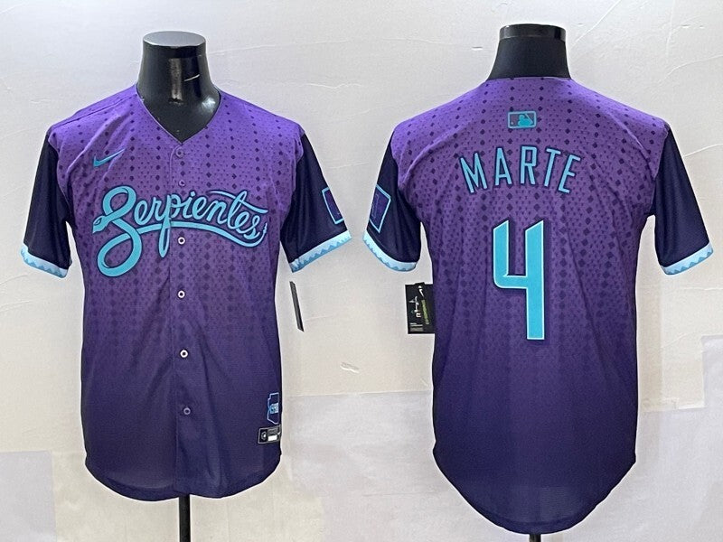 Arizona Diamondbacks #4 Ketel Marte Diamondbacks Collaboration Style 4