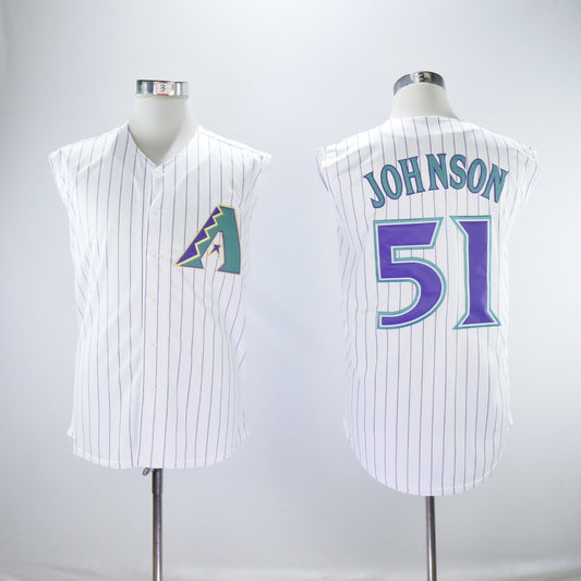Arizona Diamondbacks #51 Randy Johnson Diamondbacks 51 White Purple Inverted