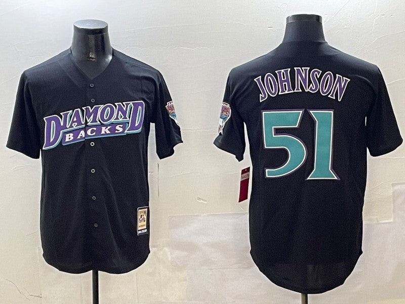 Arizona Diamondbacks #51 Randy Johnson Diamondbacks Retro Adult Style 2
