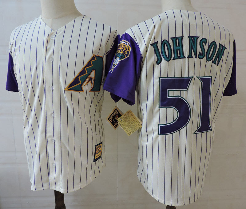 Arizona Diamondbacks #51 Randy Johnson Purple Style 2