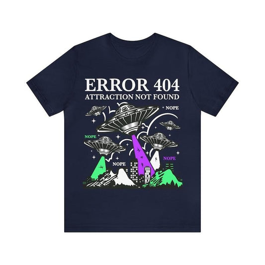 Aroace pride shirt | aromatic asexual shirt | aroace 404 attraction not found | grunge lgbtq pride | subtle queer |...
