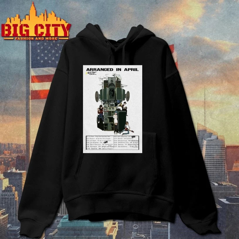 Arranged In April West Coast Tour 2026 Poster shirt
