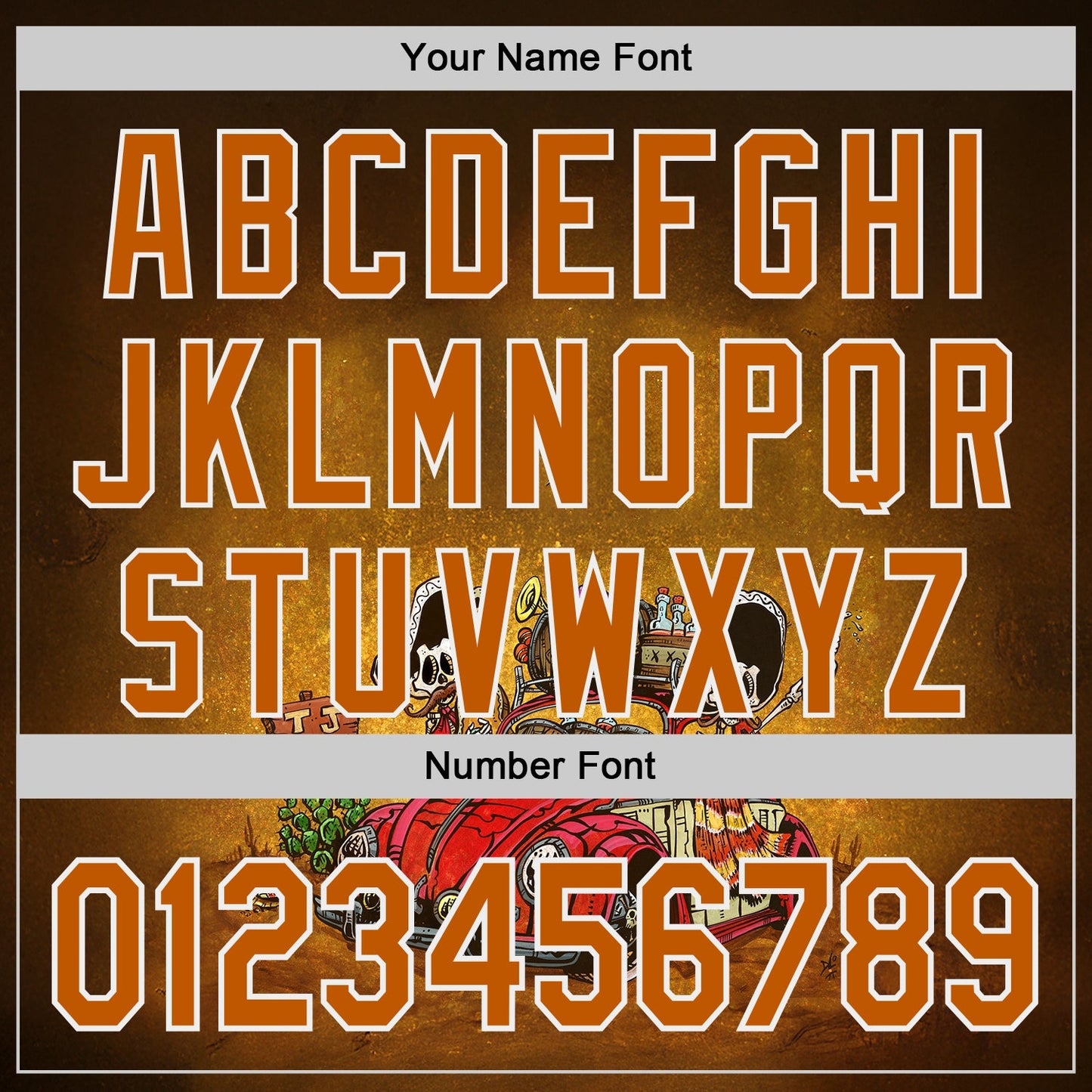 Custom Brown Texas Orange-White David Lozeau Border Bug Authentic Baseball Jersey
